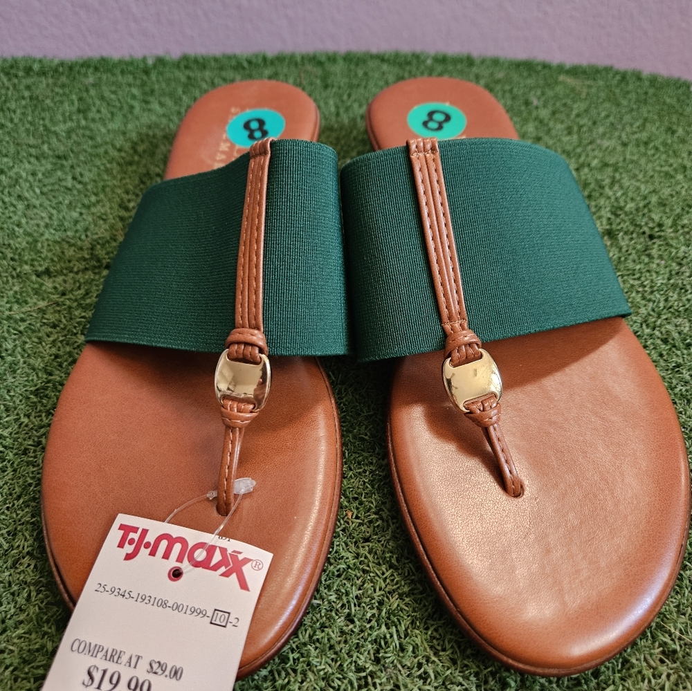 Forest Green Sandals